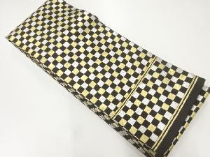 市松模様織出し踊り用半幅帯